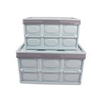 Extra-Large Collapsible Plastic Storage Box with Lid (Thickened) – Multifunctional Foldable Storage Bin for Car and Home Use