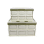 Extra-Large Collapsible Plastic Storage Box with Lid (Thickened) – Multifunctional Foldable Storage Bin for Car and Home Use