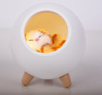 Rechargeable LED Pet House Night Light – Creative Kitten-Themed Desktop Mood Light for Bedroom Bedside & Nighttime Feeding
