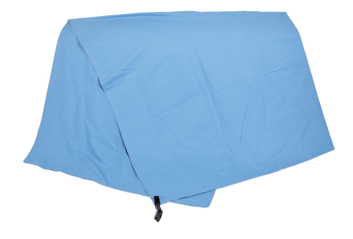 Solid-color double-sided fleece beach towel for adults – absorbent, quick-drying, and lint-free.