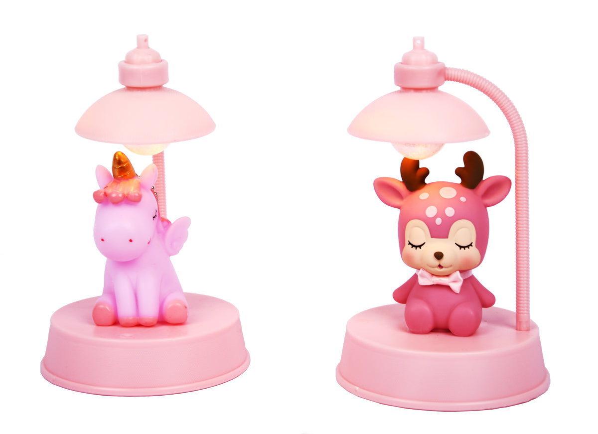 Cute Musical Reindeer Night Light Ornament; Girly-Style Unicorn Table Lamp/Bedroom Night Light