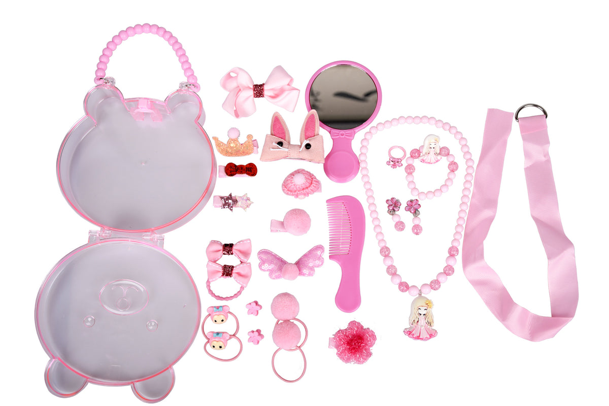 Girls' Hair Accessory Set – Princess-Style Clips and Cute Accessories for Toddlers and Young Girls